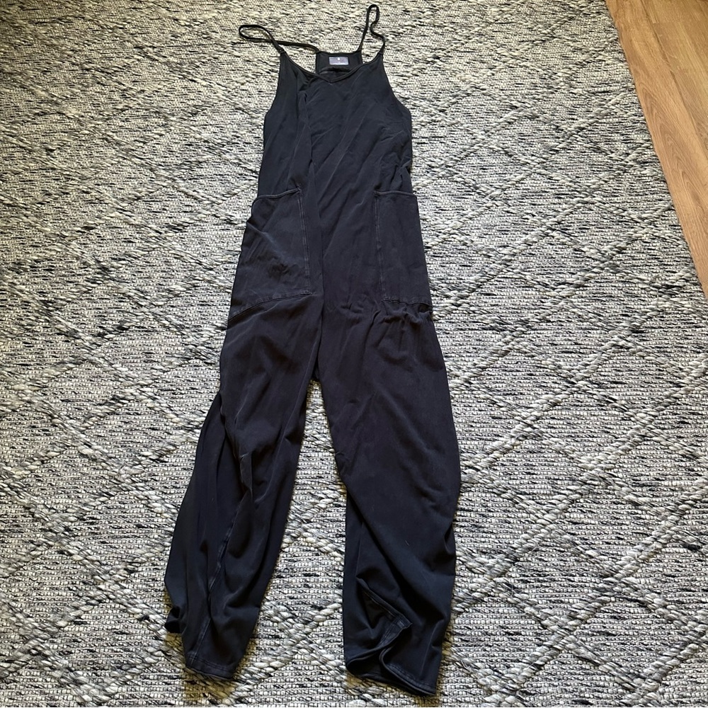 Free People Black Jumpsuit with Spaghetti Straps
